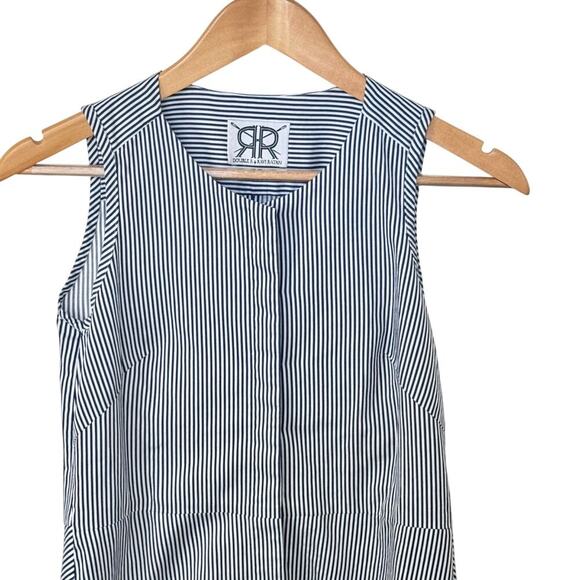 DOUBLE R by Ravi Ratan Custom Tailored Cotton Sleeveless Blouse Sz S/M - Picture 2 of 12